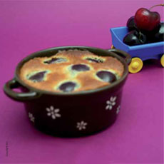 Cocotte de clafoutis aux cerises