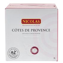 Cubi de C&ocirc;tes Provence Ros&eacute; 3L