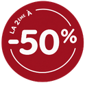 2eme &agrave; -50%