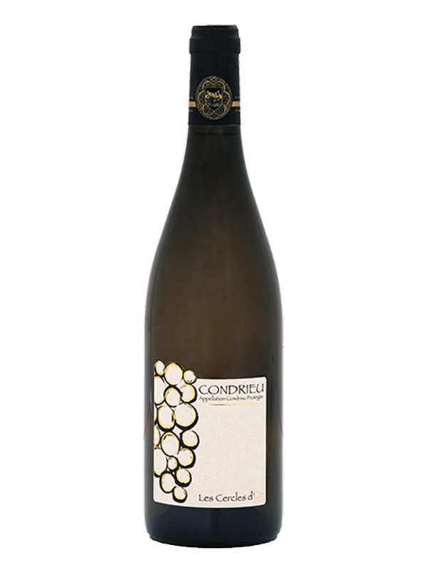 Coffret vin blanc Condrieu (bouteille de cercles d'or 2020)