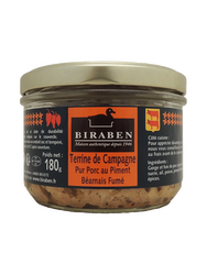 TERRINE CAMPAGNE PIMENT  180GR